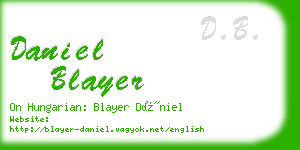daniel blayer business card